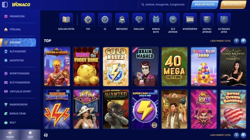 Explore wonaco slots