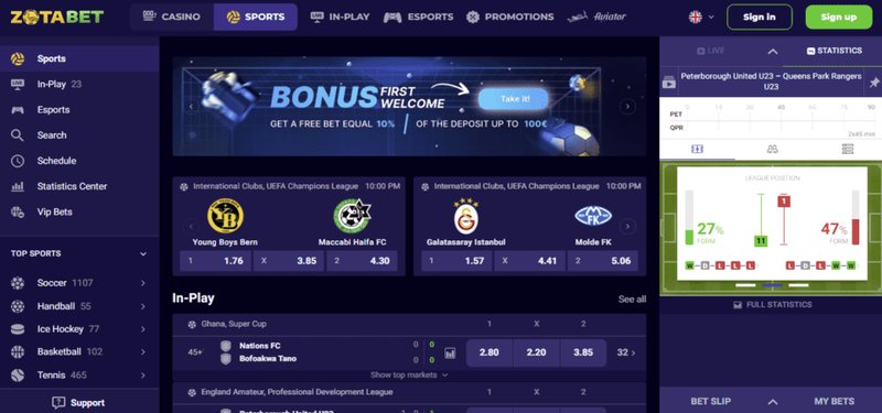 Overview of zotabet online casino